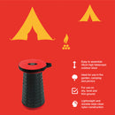 PORTABLE TELESCOPIC FOLDING STOOL