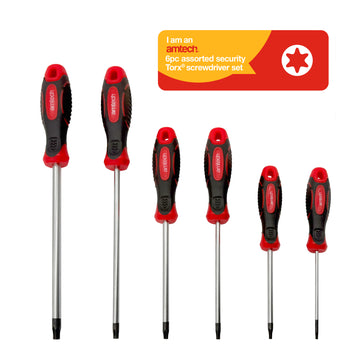 6pcs ASSORTED TORX SCREWDRIVER SET WITH SECURITY