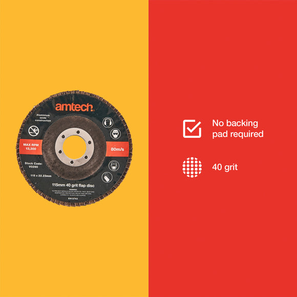 115mm FLAP DISC (40 GRIT)