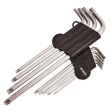 9pc EXTRA LONG OFFSET TORX KEY SET