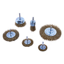6pc WIRE WHEEL BRUSH SET