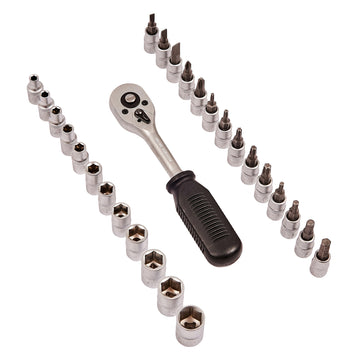 27pc 1/4" DRIVE SOCKET AND BIT SET