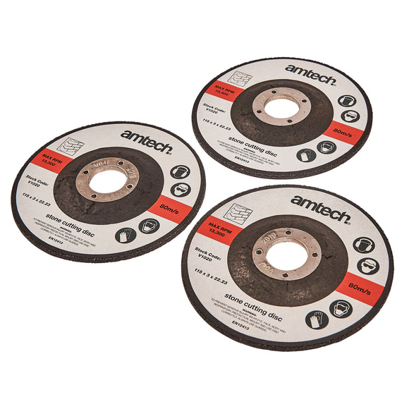 3pc 115mm STONE CUTTING DISC