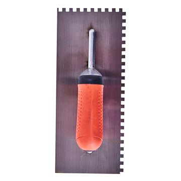11" NOTCHED 6X6MM FLOAT TROWEL  - SOFT GRIP HANDLE