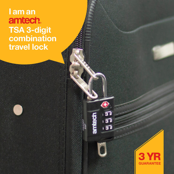 TSA APPROVED COMBINATION TRAVEL PADLOCK