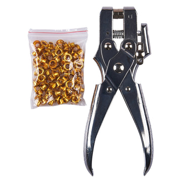 HEAVY DUTY EYELET PLIERS - WITH 100pc EYELETS