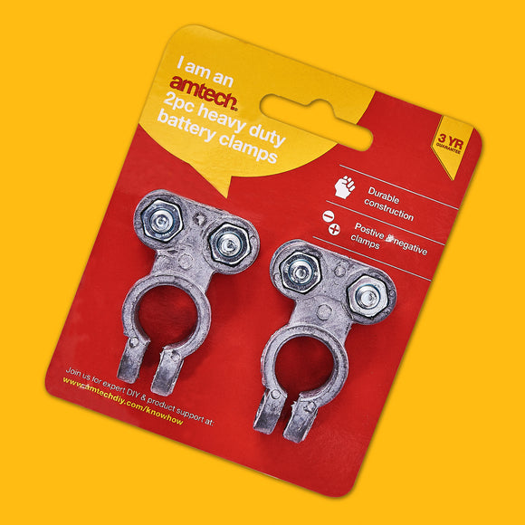2pc HEAVY DUTY BATTERY CLAMPS