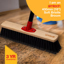 400mm (16") SOFT BRISTLE BROOM SET