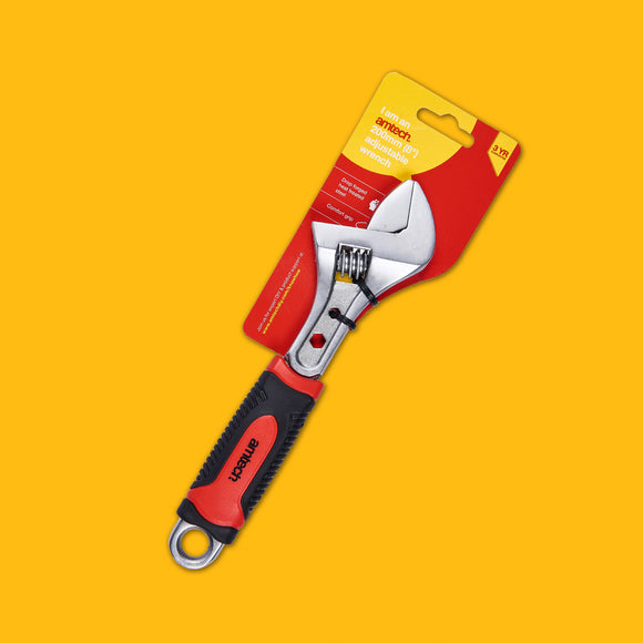 8'' ADJUSTABLE WRENCH INJECTED GRIP