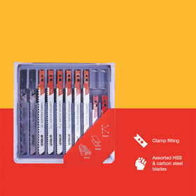10pc MIXED JIGSAW BLADES - CLAMP FITTING