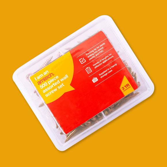 500PCS ASSORTED WOOD SCREWS