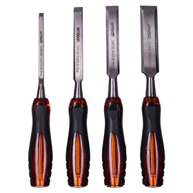 4pc GO THRU WOOD CHISEL SET - CR-V