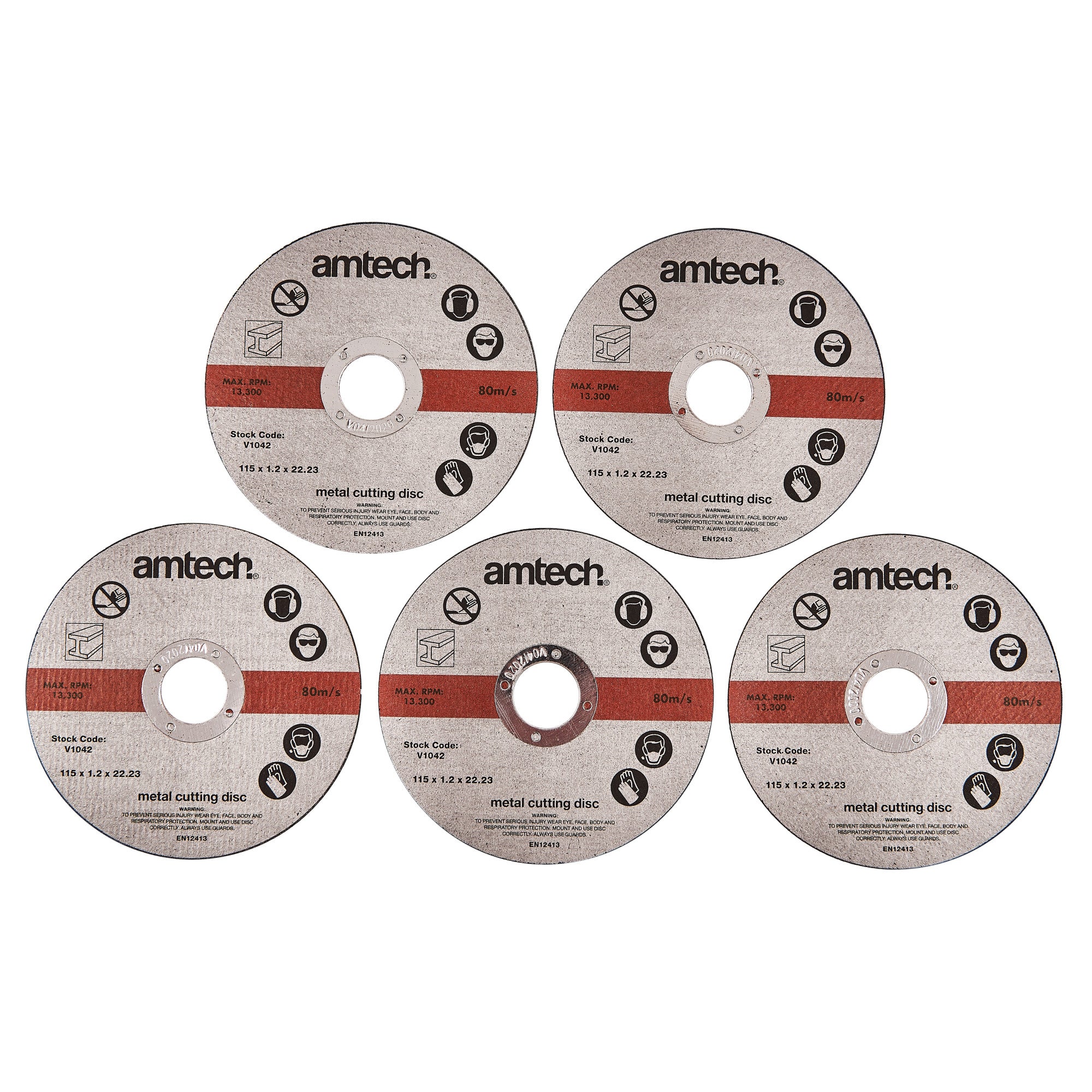 5pc 1.2mm x115mm METAL CUTTING DISCS