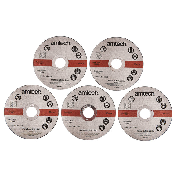 5pc 1.2mm x115mm METAL CUTTING DISCS