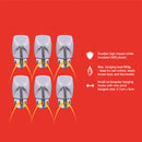 6pcs SMALL REMOVABLE SELF-ADHESIVE METAL HOOK SET (3 X 2.1 cm)