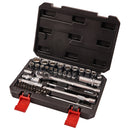 52pc 1/4" & 3/8" 12 POINT SOCKET SET