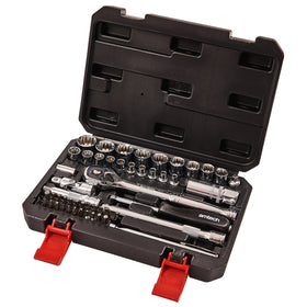 52pc 1/4" & 3/8" 12 POINT SOCKET SET