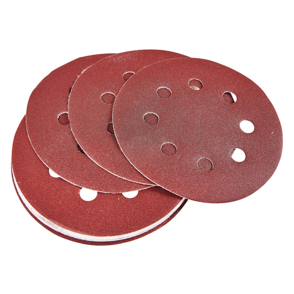 10pc CIRCULAR SANDING SHEET SET (P240 GRIT) (DIA 115MM)