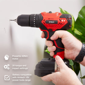 18V 2Ah  LI-ION CORDLESS COMBI DRILL