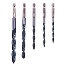 5pc HEX SHANK WOOD DRILL BIT SET