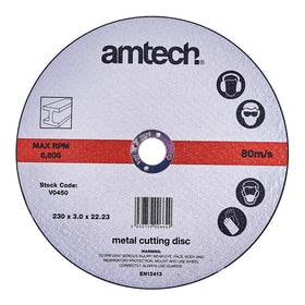 230mm x 3mm x 22.2mm Type 41 METAL CUTTING DISC
