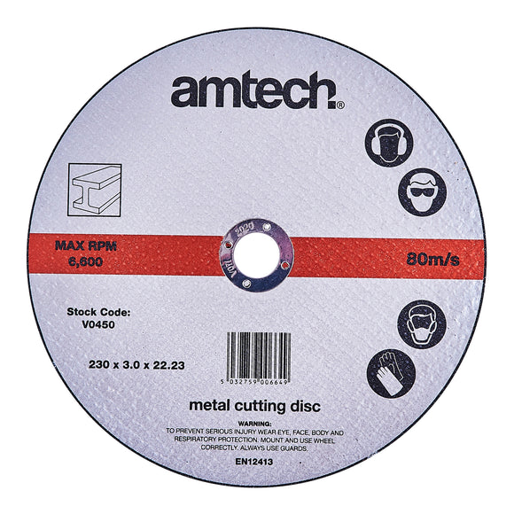 230mm x 3mm x 22.2mm Type 41 METAL CUTTING DISC