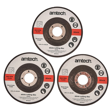 3pc 115mm STONE CUTTING DISC