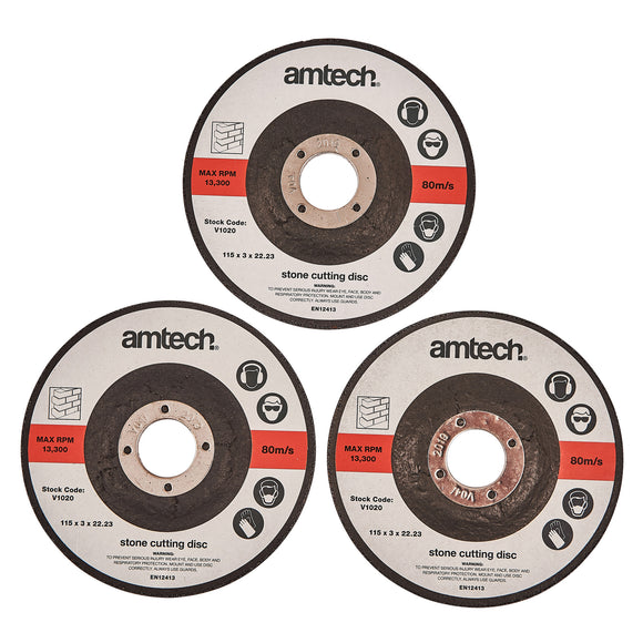 3pc 115mm STONE CUTTING DISC