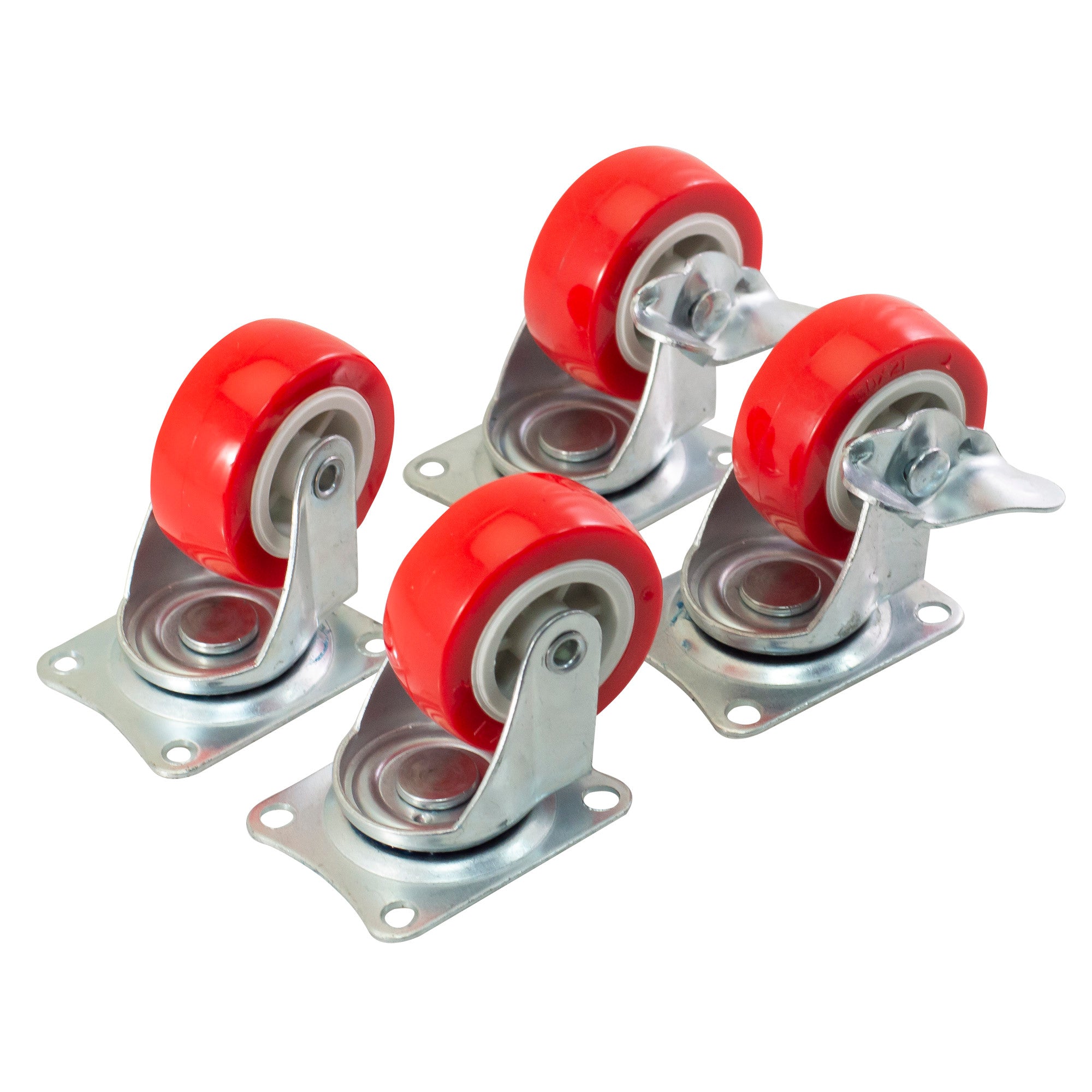 4pcs 50mm (2") SWIVEL CASTOR SET (140KG LOADING CAPACITY)