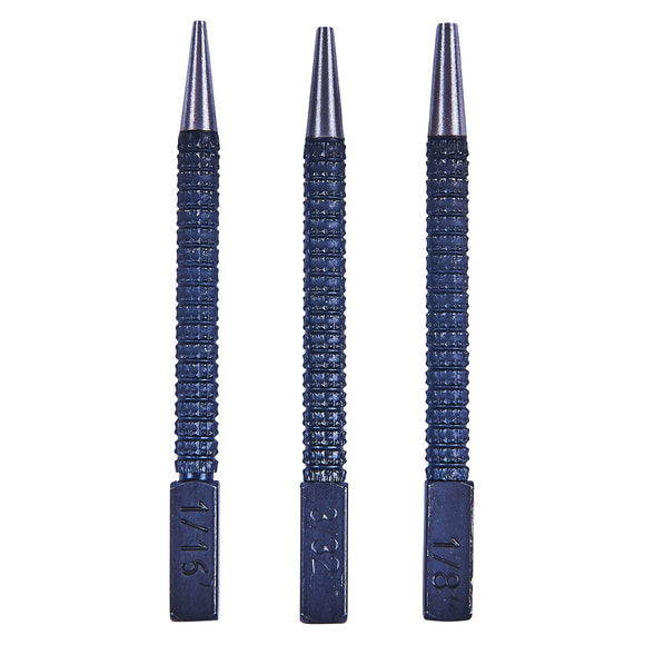 3pc NAIL PUNCH SET