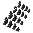20 pcs SELF-ADHESIVE ADJUSTABLE CABLE CLIP SET (28/22/16/10MM)