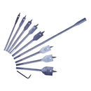 8pc FLAT WOOD BIT SET + 12'' EXTENSION