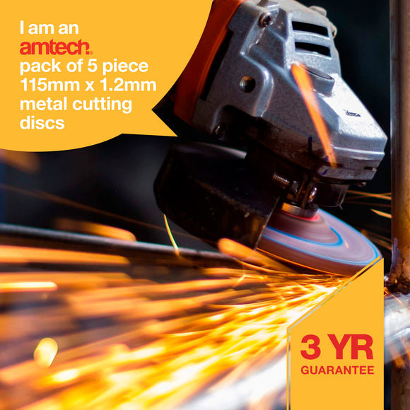 5pc 1.2mm x115mm METAL CUTTING DISCS
