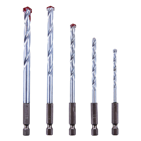 5pc HEX SHANK MASONRY DRILL BIT SET
