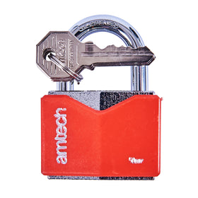 50mm RHOMBIC CHROME PLATED IRON PADLOCK