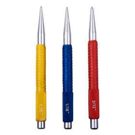 3pc COLOUR CODED CENTRE PUNCH SET