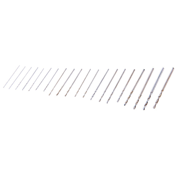 20pc HSS MICRO DRILL BITS (0.3 - 1.6mm)