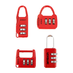 4pc COMBINATION PADLOCK SET