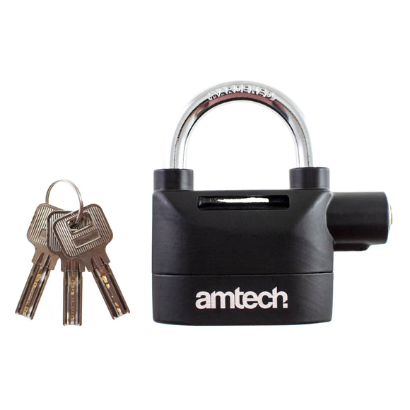HEAVY DUTY ALARM PADLOCK [USES 6 X LR44 BATTERIES] 110dB