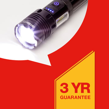 10W COB LED RECHARGEABLE POWER BEAM TORCH