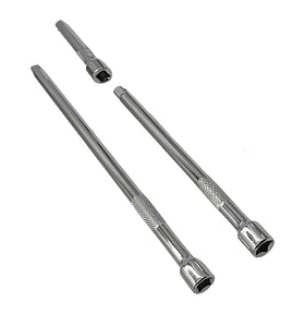3pc 1/4'' SHORT EXTENSION BAR SET (3, 6, 9 inch) (CRV)