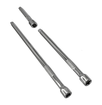3pc 1/4'' SHORT EXTENSION BAR SET (3, 6, 9 inch) (CRV)