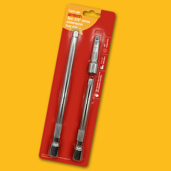 3pc 3/8'' EXTENSION BAR SET (3, 6, 9 inch) (CRV)
