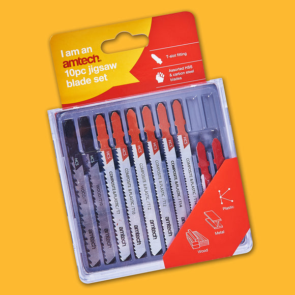 10pc MIXED JIGSAW BLADES - T-SLOT FITTING