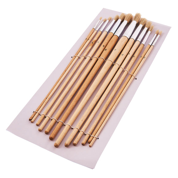 12pc ROUND TIP ART BRUSH SET - XL
