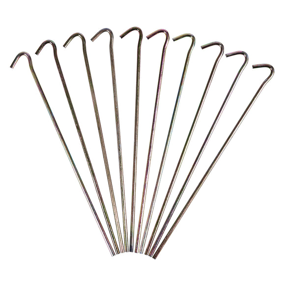 10pc METAL GARDEN PEGS