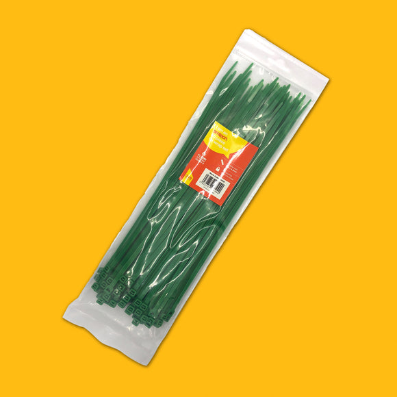 60pcs TIE WRAPS (300 x 4.8 mm) GREEN