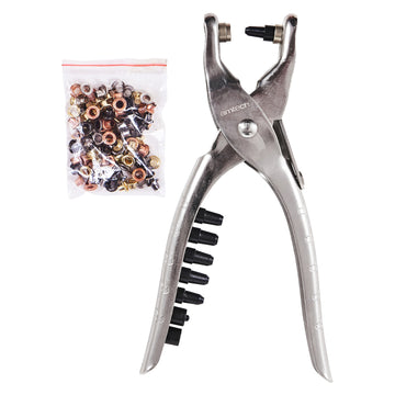 INTERCHANGEABLE HOLE PUNCH & EYELET PLIERS