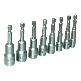 8pc METRIC 1/4" HEX NUT DRIVERS