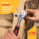 12'' ADJUSTABLE WRENCH INJECTED GRIP